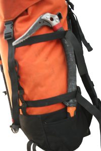 Ice axe compression straps