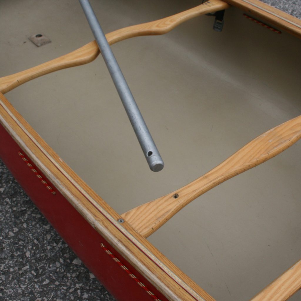 Two piece Canoe pole drilled ends Aiguille Alpine