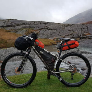 Bike all kitted out for a bike packing adventure.